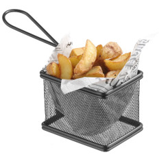 Carro de la compra para bocadillos fritos en miniatura con soporte de 100x80x75 mm - Hendi 425619