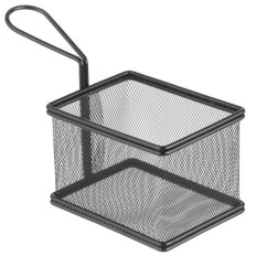 Warenkorb für gebratene Miniatur-Snacks mit 125x100x85 mm Griff - Hendi 425626