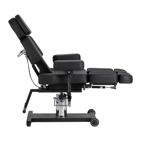 Pro Ink 605 tattoo chair smooth adjustment black — side view