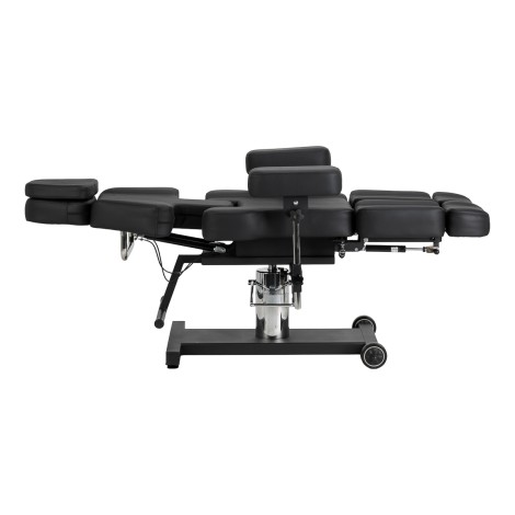 Sillón hidráulico para tatuajes Pro Ink 605 ajuste suave negro — vista lateral
