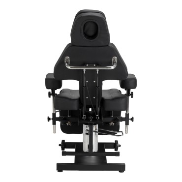 Pro Ink 605 poltrona da tatuaggio con regolazione idraulica nera — vista posteriore