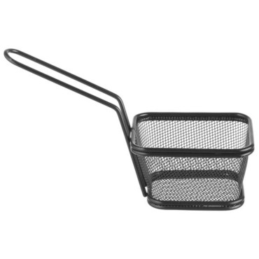 Carrello per servire snack fritto Patatine fritte con maniglia nero 105x90x60 mm - Hendi 425671 Carrello per servire snack fritto Patatine fritte con maniglia nero 105x90x60 mm - Hendi 425671