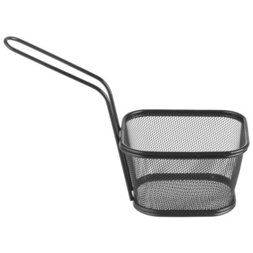 Vozík pro porci smažené občerstvení hranolky s rukojetí černý 130x115x80 mm - Hendi 425695 Vozík pro porci smažené občerstvení hranolky s rukojetí černý 130x115x80 mm - Hendi 425695