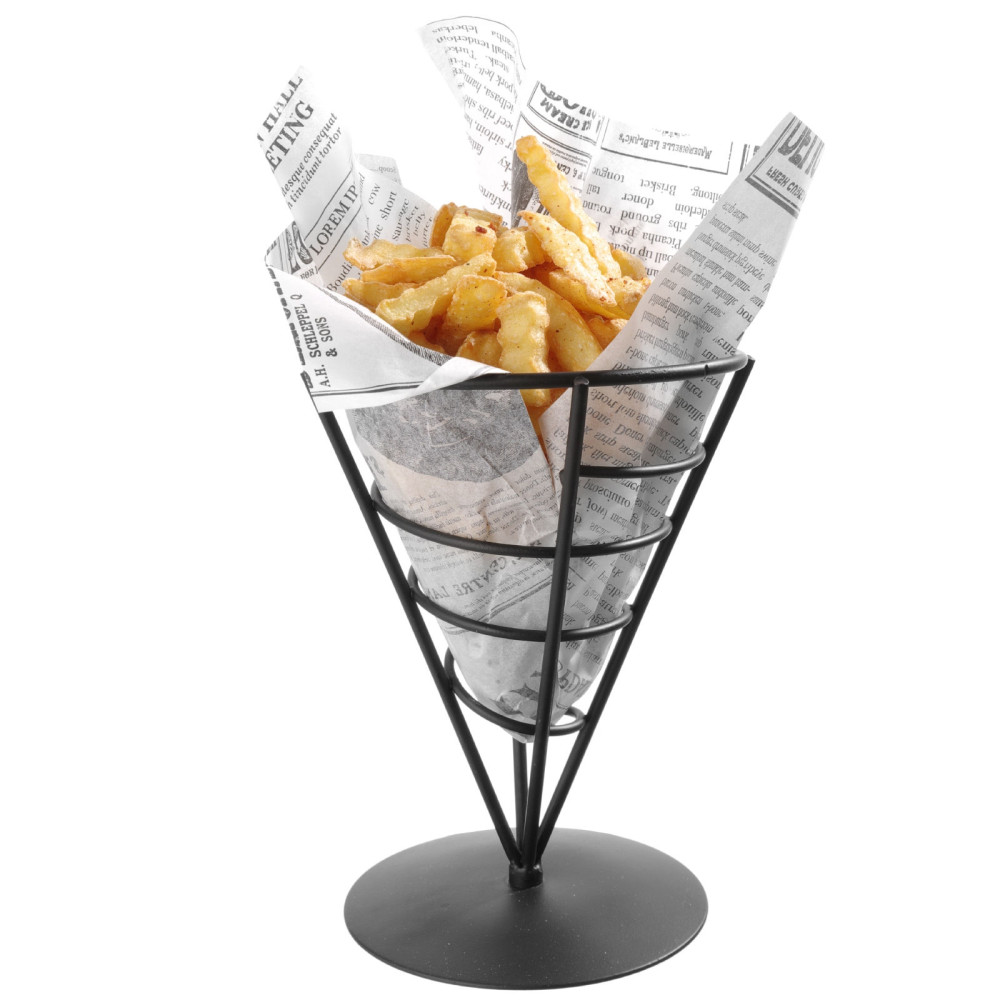 Alça de suporte para servir batatas fritas de lanche em 1 bolsa qua. 115x172 mm - Hendi 630938 Alça de suporte para servir batatas fritas de lanche em 1 bolsa qua. 115x172 mm - Hendi 630938