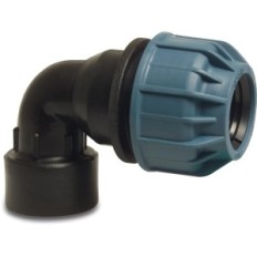 Jason Knee 90 ° Transient PP 25 mm x 1 "klemme x gw