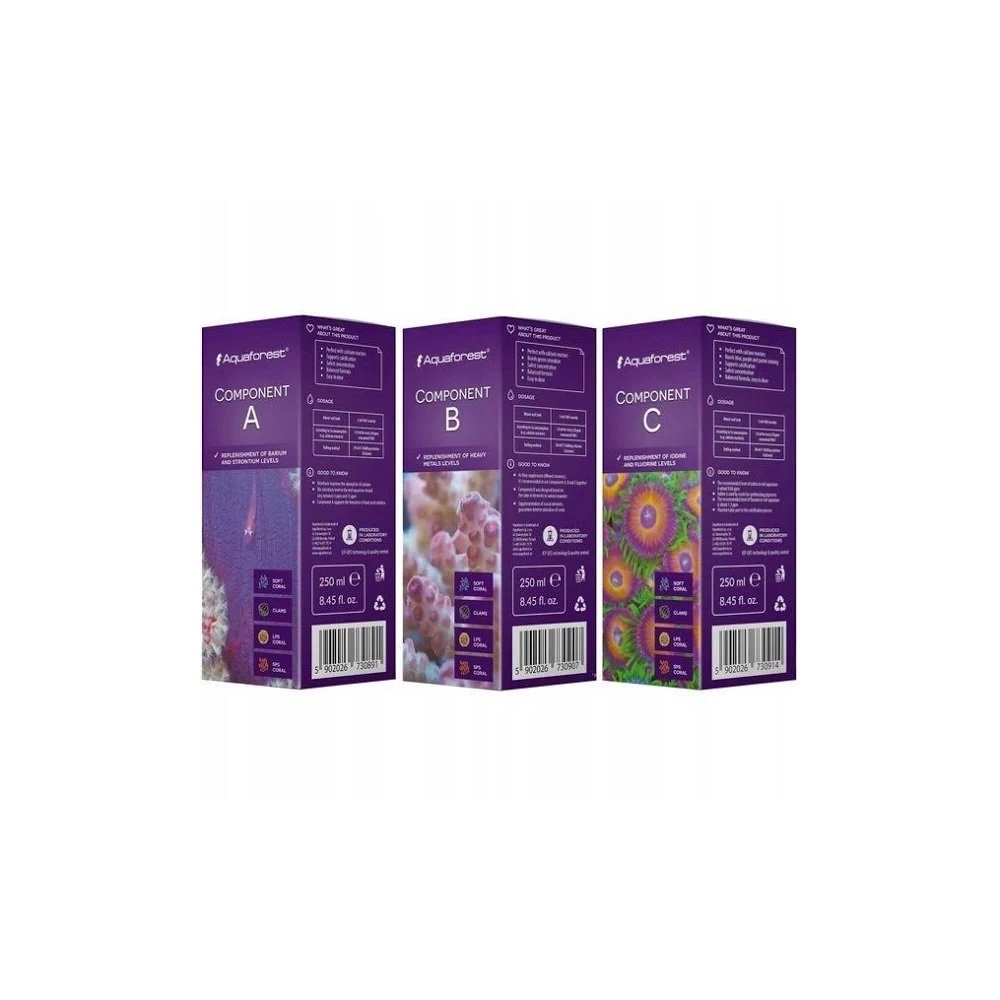 Aquaforest komponenta A B C 3x250ml