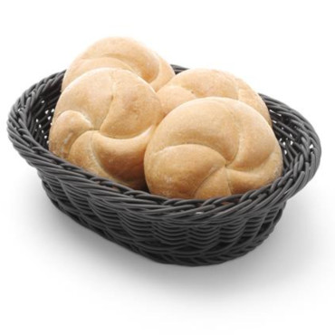 Basket for bread oval polypropylene black 250x190x65 mm - Hendi 426623 Basket for bread oval polypropylene black 250x190x65 mm - Hendi 426623