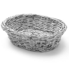 Cesta para pão oval polipropileno cinza 250x190x65 mm - Hendi 426616