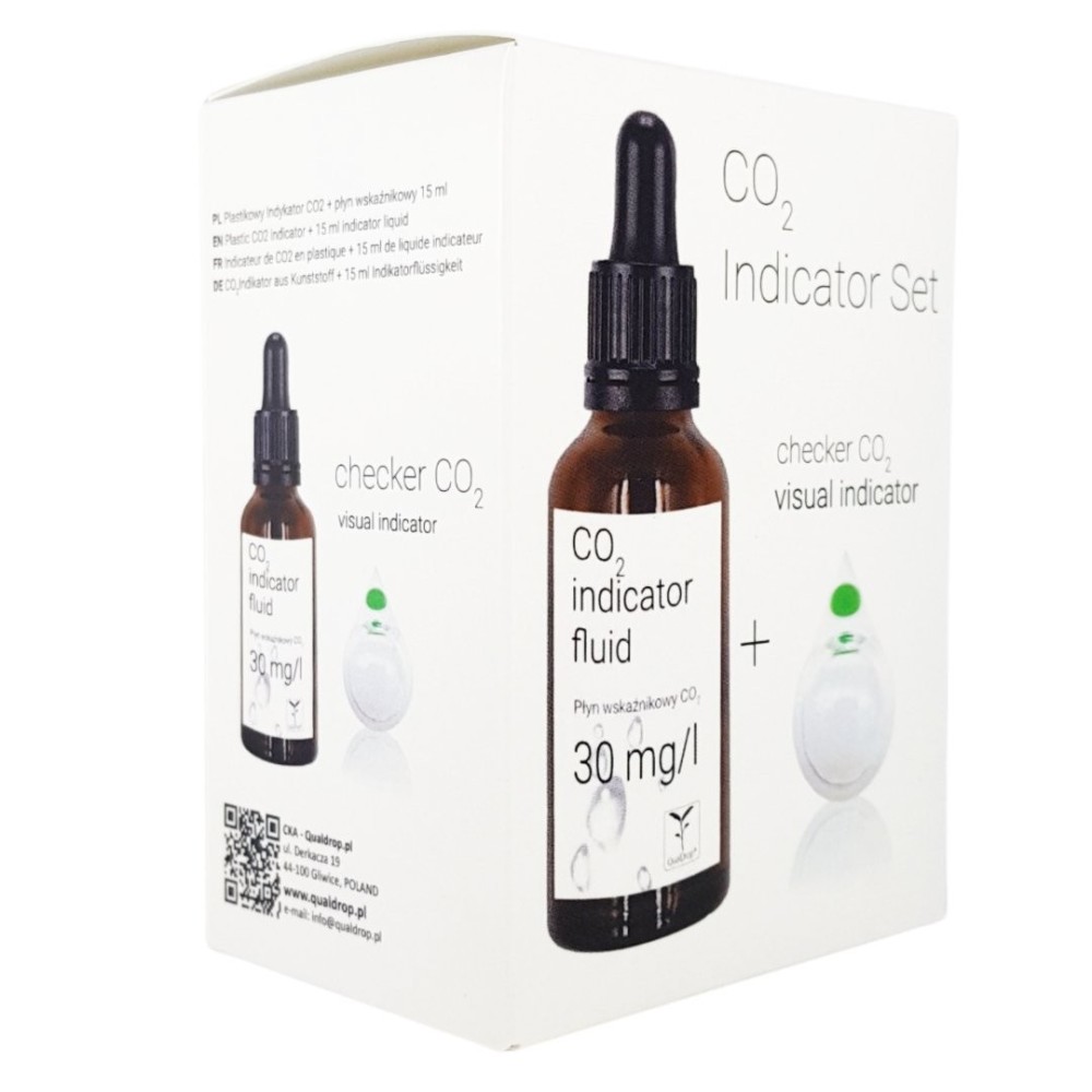 CO2 indikatoriaus komplektas - vaizdo indikatorius + indikatorius 15 ml