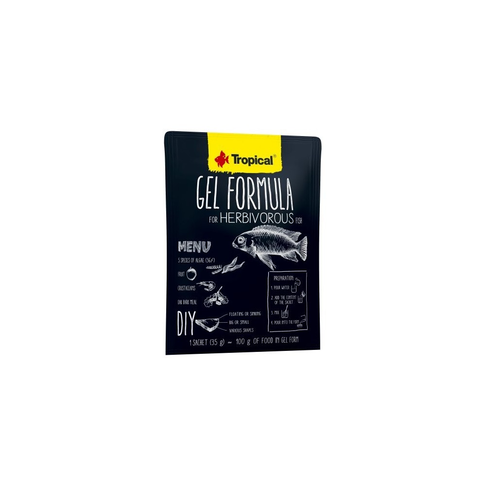 Tropical Gel Formula For Herbivorous Fish