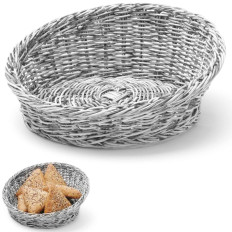 Basket on bread. Slanted fruit. Round. Wed. 310 mm gray - Hendi 426562