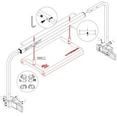 Support de bord d'hyperbar Aquarium 60 / M.45