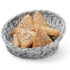 Cesto sul pane. Frutta inclinata Round. Wed. 310 mm grigio - Hendi 426562