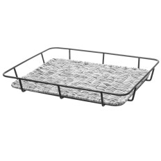Cesto per vassoio per pane con acciaio inox in acciaio inox 400x300x50 mm Hendi 426524