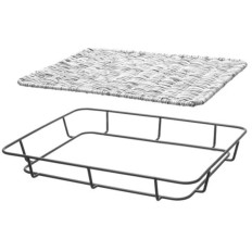 Košarica za pladenj za kruh z nerjavečega jekla iz nerjavečega jekla 400x300x50 mm Hendi 426524