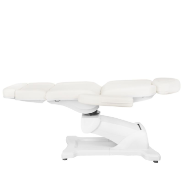 Sillón cosmético eléctrico Azzurro 869a rotatorio con 4 motores blanco — vista lateral