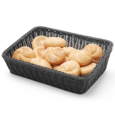 Brødbrødbrød Rektangulært sort 400x300x120 mm - Hendi 426661