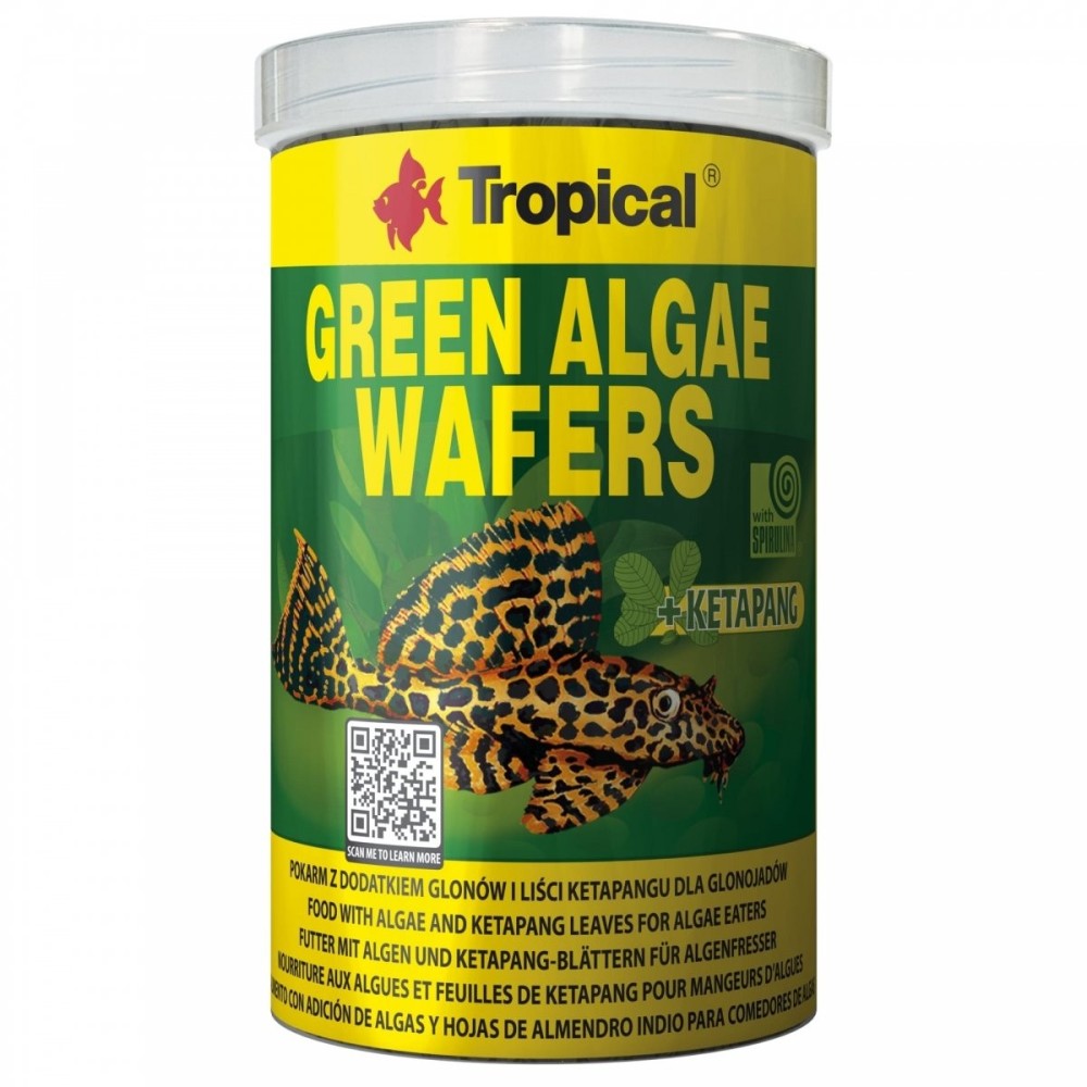 TROPICAL GREEN ALGAE WAFERS 250ML/113G