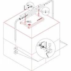 Hyperbar Stand screwed to 90cm / xl.75 cabinet