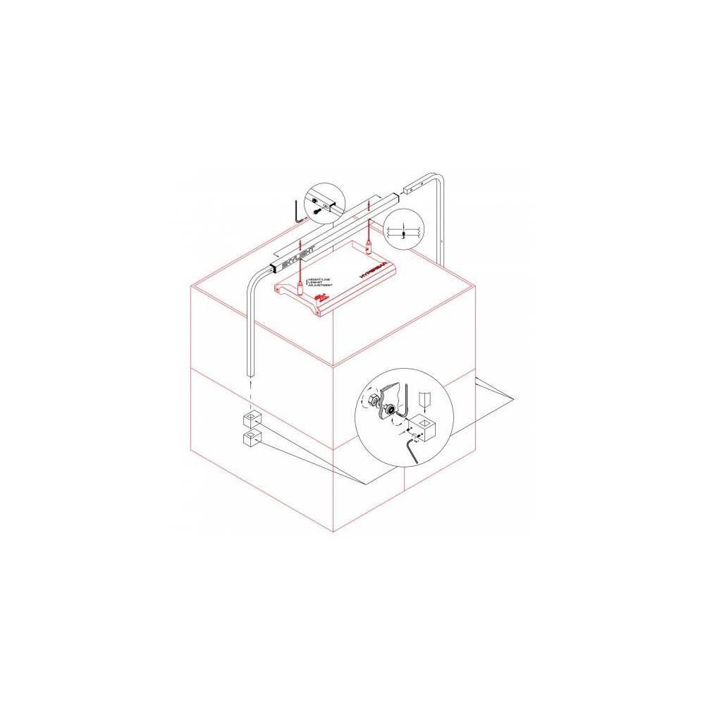 "Hyperbar" stovi prisukamas į 60cm / xl.75x2 kabinetą