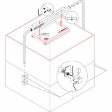 Vis de rack Hyperbar à l'armoire 120cm / m.45x2