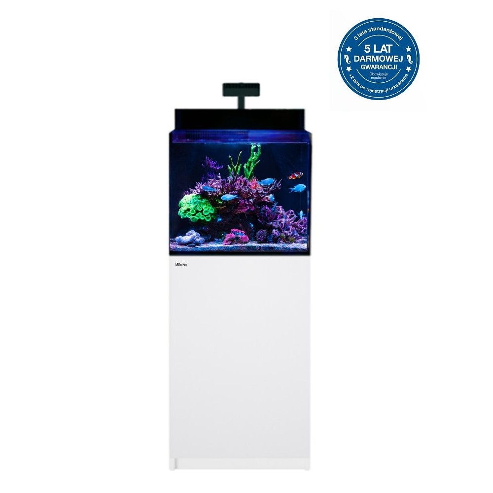 Sea rossa Max Nano XL G2 Set di acquario marino con un armadietto bianco