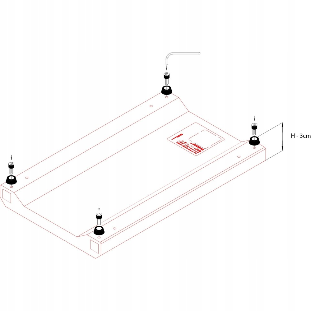 Hyperbar Wabi Kusa/Terrarium Gumowe nózki