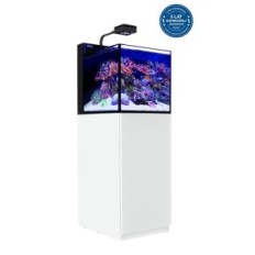 Red Sea Max Nano Peninsula G2 Set of marine aquarium with a white cabinet