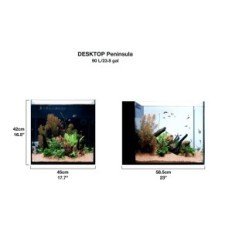 Desktop Peninsula with a black cabinet