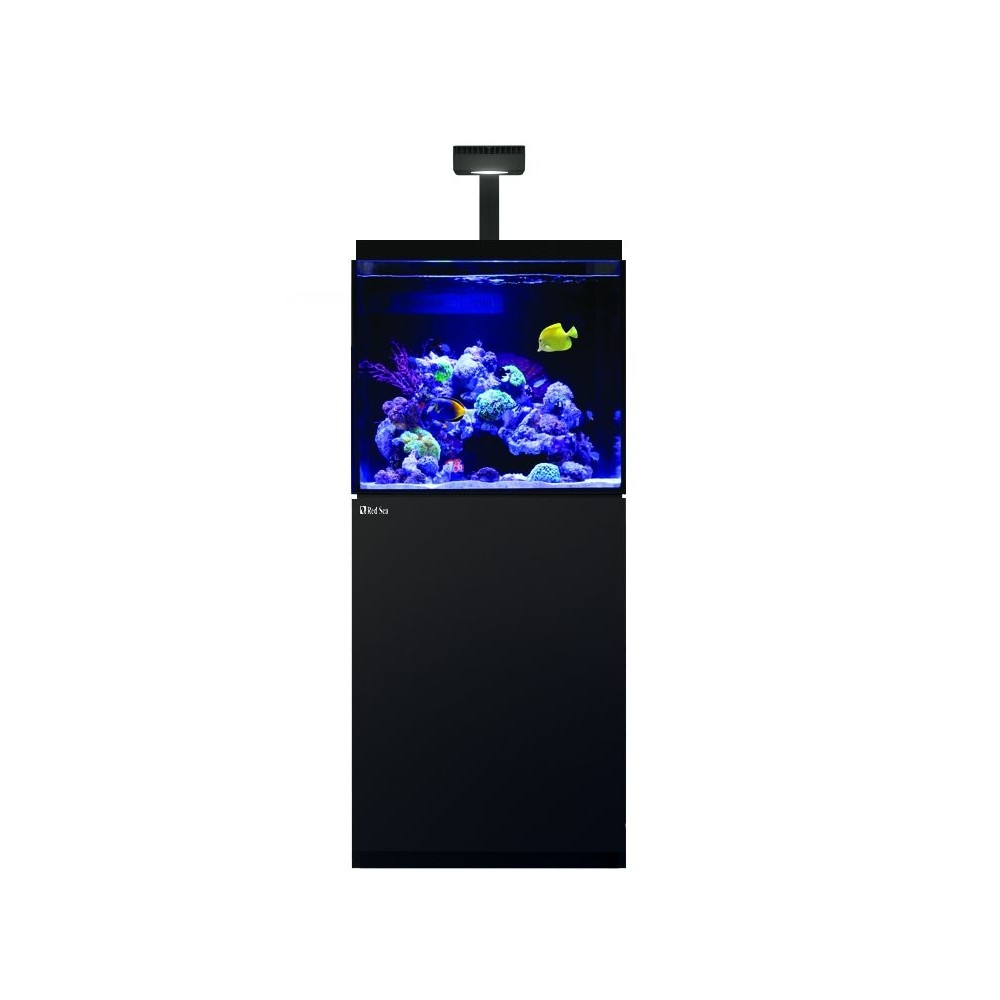 Rotes Meer Max E-170 LED-Aquarium-Set mit einem schwarzen Kabinett