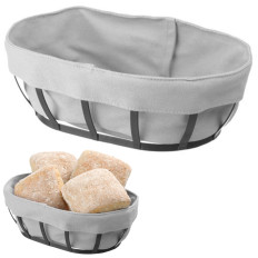 Basket brødbeholder med grå ovale bag - Hendi 427125