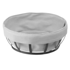 Contenitore del pane del cestino con una borsa rotonda grigia - Hendi 427118