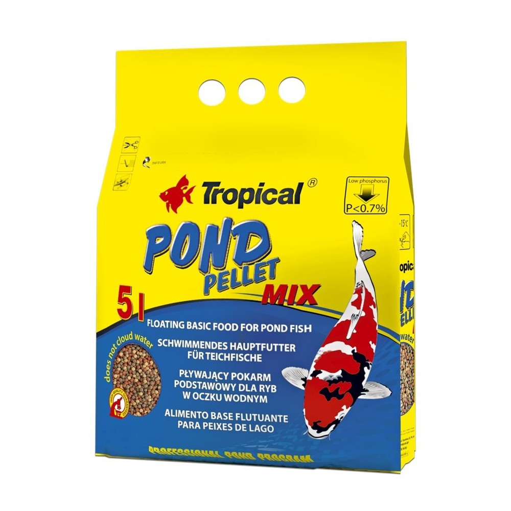 Tropical Pond Pelleti segu suurus M 5L / 550g koti