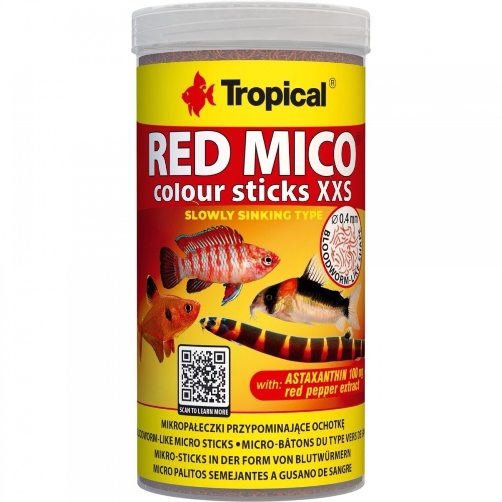 Tropiske Red Mico Color Sticks XXS 250ml / 125g