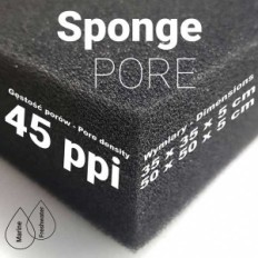 Kepimo lašas Sponge Pore 50x50x5 cm 45ppi