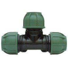 Tee 90 Degree PP 32MM Lock 4 Bar Black-Green