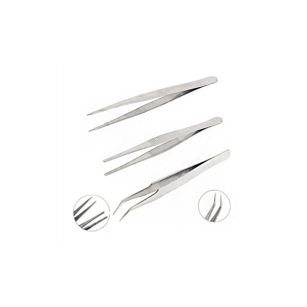 Set di pinzette da 3 pezzi