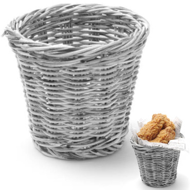 Winkelwagen voor het serveren van gebakken snacks Grijze melange-gemiddelde. 130x110 mm - Hendi 426043