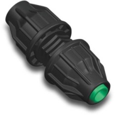 Snake-kontakt 16 mm lås 4 bar svart