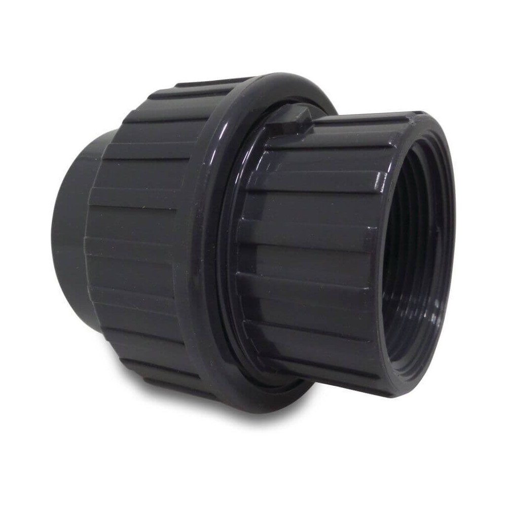 Profec Átmeneti csavar PVC- U 50 mm x 1 1 / 2 "KW x GW 10bar szürke