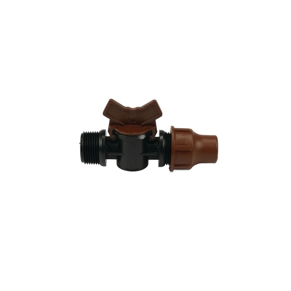 Plug Valve PE 3/4 "x 16MM GZ X Lock Brown Type BF-Valve Lock