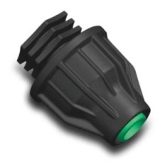 PP 16 mm zaklepanje 4bar črni vtič