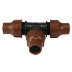 Pájaro de lluvia TEE PP 16mm Bloqueo de bloqueo marrón BLOX BLOX