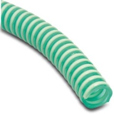 Profec Spirál szívótömlő PVC 38 mm x 44,6 mm 5bar 0,65bar világos zöld 1m