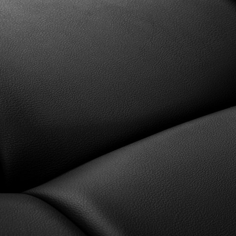 Sillon Alba zwarte wimper behandelstoel met gouden onderstel — detail zitvlak