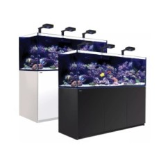 Sistema de acuario de Sistema de Deluxe de Mar Rojo G2 + XXL 900 con un gabinete negro