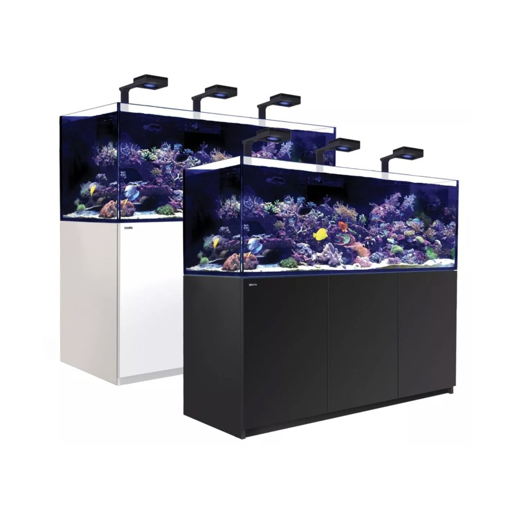 Red Sea Reefer G2 + XXL 900 Deluxe System Aquarium set with a white cabinet