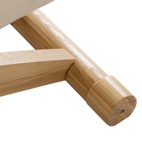 SPA ligstoel Sillon Siesta crème met lichtbruine basis — detail basis