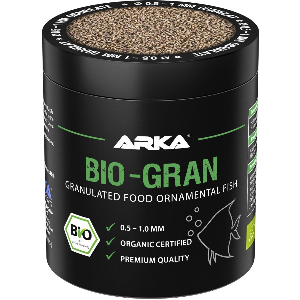 Arka Bio-Gran Orgânicos 250 ml Bio Alimentos para peixes de aquário