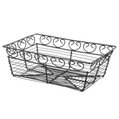 Wire basket for serving Rectangular decorative bread - Hendi 425855
